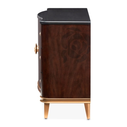 AICO Furniture Camellia Field Dresser in Warm Pecan - Furniture Land (Milwaukee, WI)