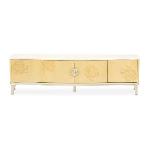 AICO Furniture Camellia Field Media Cabinet in Caramel - Furniture Land (Milwaukee, WI)