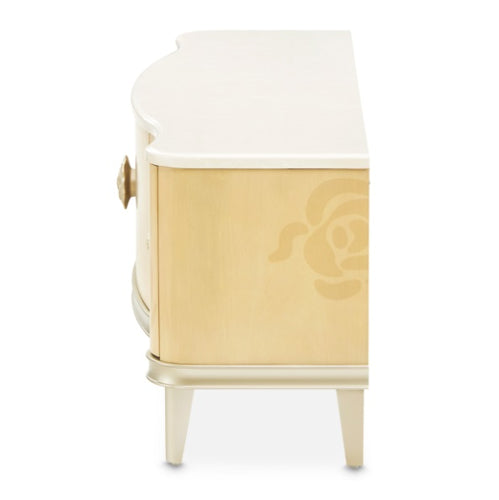AICO Furniture Camellia Field Media Cabinet in Caramel - Furniture Land (Milwaukee, WI)