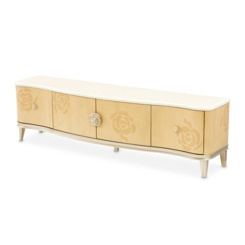 AICO Furniture Camellia Field Media Cabinet in Caramel - Furniture Land (Milwaukee, WI)