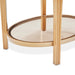 AICO Furniture Camellia Field End Table in Warm Pecan - Furniture Land (Milwaukee, WI)