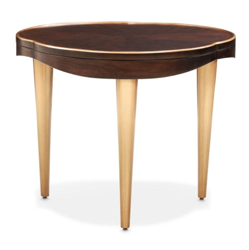 AICO Furniture Camellia Field End Table in Warm Pecan - Furniture Land (Milwaukee, WI)