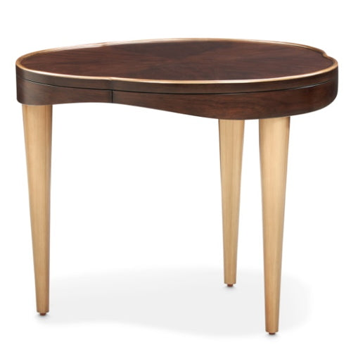 AICO Furniture Camellia Field End Table in Warm Pecan - Furniture Land (Milwaukee, WI)