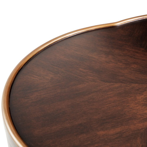 AICO Furniture Camellia Field Chairside Table in Warm Pecan - Furniture Land (Milwaukee, WI)