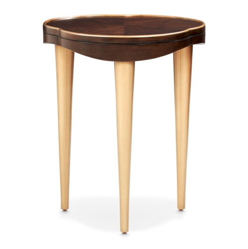 AICO Furniture Camellia Field Chairside Table in Warm Pecan - Furniture Land (Milwaukee, WI)