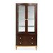 AICO Furniture Camellia Field Display Cabinet in Warm Pecan - Furniture Land (Milwaukee, WI)