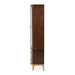 AICO Furniture Camellia Field Display Cabinet in Warm Pecan - Furniture Land (Milwaukee, WI)