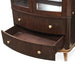 AICO Furniture Camellia Field Display Cabinet in Warm Pecan - Furniture Land (Milwaukee, WI)