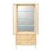 AICO Furniture Camellia Field Display Cabinet in Caramel - Furniture Land (Milwaukee, WI)