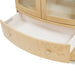 AICO Furniture Camellia Field Display Cabinet in Caramel - Furniture Land (Milwaukee, WI)