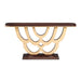 AICO Furniture Camellia Field Console Table in Warm Pecan - Furniture Land (Milwaukee, WI)