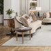 AICO Furniture Camellia Field Console Table in Warm Pecan - Furniture Land (Milwaukee, WI)