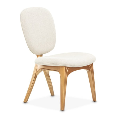 AICO Furniture Camellia Field Vanity Chair in Warm Pecan - Furniture Land (Milwaukee, WI)