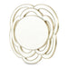 AICO Furniture Camellia Field Wall Mirror in Warm Pecan - Furniture Land (Milwaukee, WI)