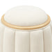 AICO Furniture Camellia Field Round Bench in Caramel - Furniture Land (Milwaukee, WI)