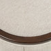 AICO Furniture Camellia Field Round Bench in Warm Pecan - Furniture Land (Milwaukee, WI)