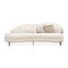 AICO Furniture Camellia Field Asymmetrical Sofa in Caramel - Furniture Land (Milwaukee, WI)