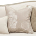 AICO Furniture Camellia Field Asymmetrical Sofa in Caramel - Furniture Land (Milwaukee, WI)