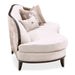 AICO Furniture Camellia Field Asymmetrical Sofa in Warm Pecan - Furniture Land (Milwaukee, WI)