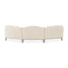 AICO Furniture Camellia Field RAF Loveseat Linen in Caramel - Furniture Land (Milwaukee, WI)
