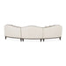 AICO Furniture Camellia Field RAF Loveseat Linen in Warm Pecan - Furniture Land (Milwaukee, WI)