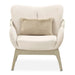 AICO Furniture Camellia Field Accent Chair Ivory in Caramel - Furniture Land (Milwaukee, WI)