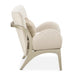 AICO Furniture Camellia Field Accent Chair Ivory in Caramel - Furniture Land (Milwaukee, WI)