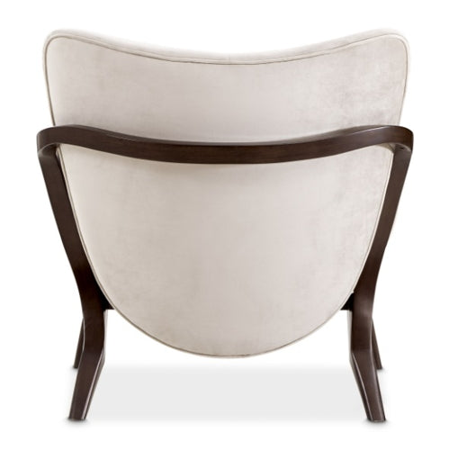 AICO Furniture Camellia Field Accent Chair Porchini in Warm Pecan - Furniture Land (Milwaukee, WI)