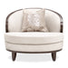 AICO Furniture Camellia Field Matching Chair in Warm Pecan - Furniture Land (Milwaukee, WI)
