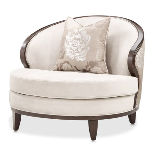AICO Furniture Camellia Field Matching Chair in Warm Pecan - Furniture Land (Milwaukee, WI)