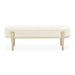 AICO Furniture Camellia Field Bench in Caramel - Furniture Land (Milwaukee, WI)