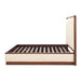 AICO Furniture Mason Park King Channel Tufted Bed in Umber - Furniture Land (Milwaukee, WI)