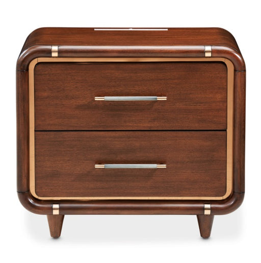 AICO Furniture Mason Park Nightstand in Umber - Furniture Land (Milwaukee, WI)