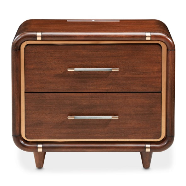 AICO Furniture Mason Park Nightstand in Umber - Furniture Land (Milwaukee, WI)
