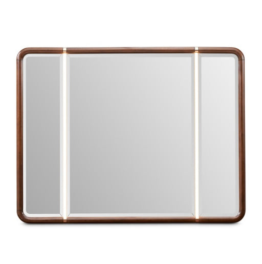 AICO Furniture Mason Park Dresser Mirror in Umber - Furniture Land (Milwaukee, WI)