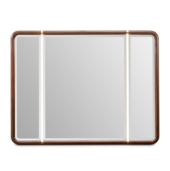 AICO Furniture Mason Park Dresser Mirror in Umber - Furniture Land (Milwaukee, WI)