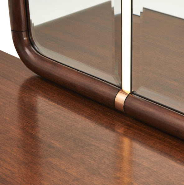 AICO Furniture Mason Park Dresser Mirror in Umber - Furniture Land (Milwaukee, WI)