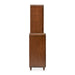 AICO Furniture Mason Park Offset Chest with Storage Mirror in Umber - Furniture Land (Milwaukee, WI)