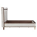 AICO Furniture Houston California King Channel Tufted Bed in Walnut - Furniture Land (Milwaukee, WI)