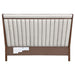 AICO Furniture Houston California King Channel Tufted Bed in Walnut - Furniture Land (Milwaukee, WI)