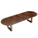 AICO Furniture Houston Oval Dining Table in Walnut - Furniture Land (Milwaukee, WI)