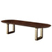 AICO Furniture Houston Oval Dining Table in Walnut - Furniture Land (Milwaukee, WI)