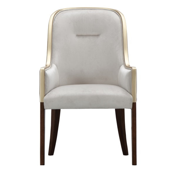 AICO Furniture Houston Assmebled Arm Chair in Walnut - Furniture Land (Milwaukee, WI)