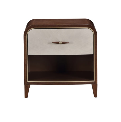 AICO Furniture Houston Small Nightstand in Walnut - Furniture Land (Milwaukee, WI)