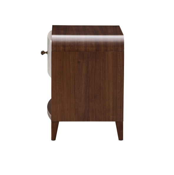 AICO Furniture Houston Small Nightstand in Walnut - Furniture Land (Milwaukee, WI)