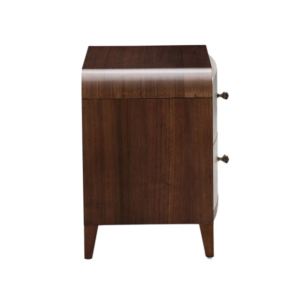 AICO Furniture Houston Large Nightstand in Walnut - Furniture Land (Milwaukee, WI)
