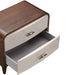AICO Furniture Houston Large Nightstand in Walnut - Furniture Land (Milwaukee, WI)