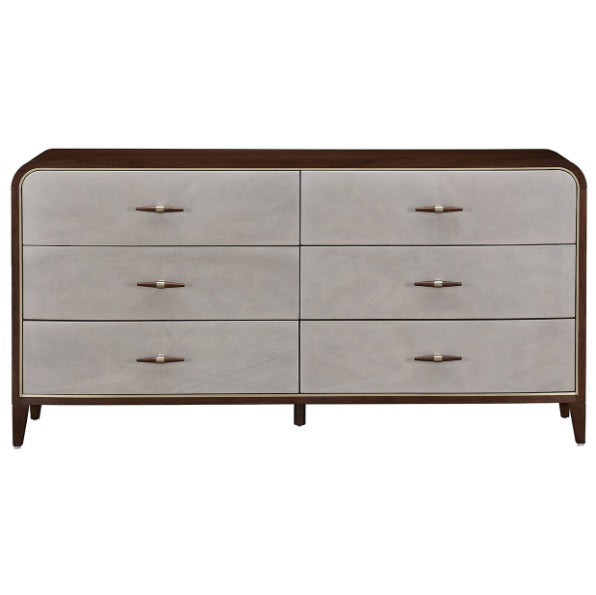 AICO Furniture Houston Dresser in Walnut - Furniture Land (Milwaukee, WI)