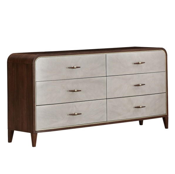 AICO Furniture Houston Dresser in Walnut - Furniture Land (Milwaukee, WI)