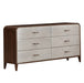 AICO Furniture Houston Dresser in Walnut - Furniture Land (Milwaukee, WI)